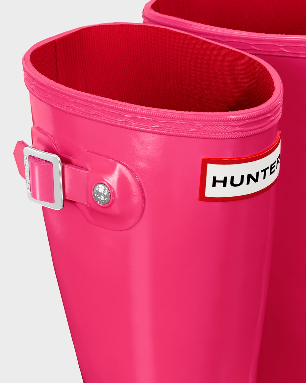 Kids Hunter Original Big Gloss | Rain Boots Light Pink | NZ-15034-VAGU